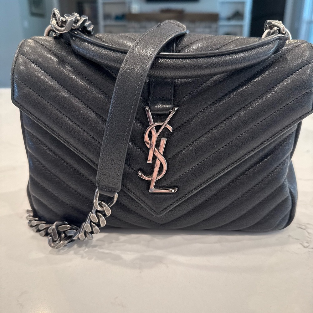Black medium Saint Laurent college purse